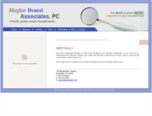Tablet Screenshot of mayfairdentalassociates.com